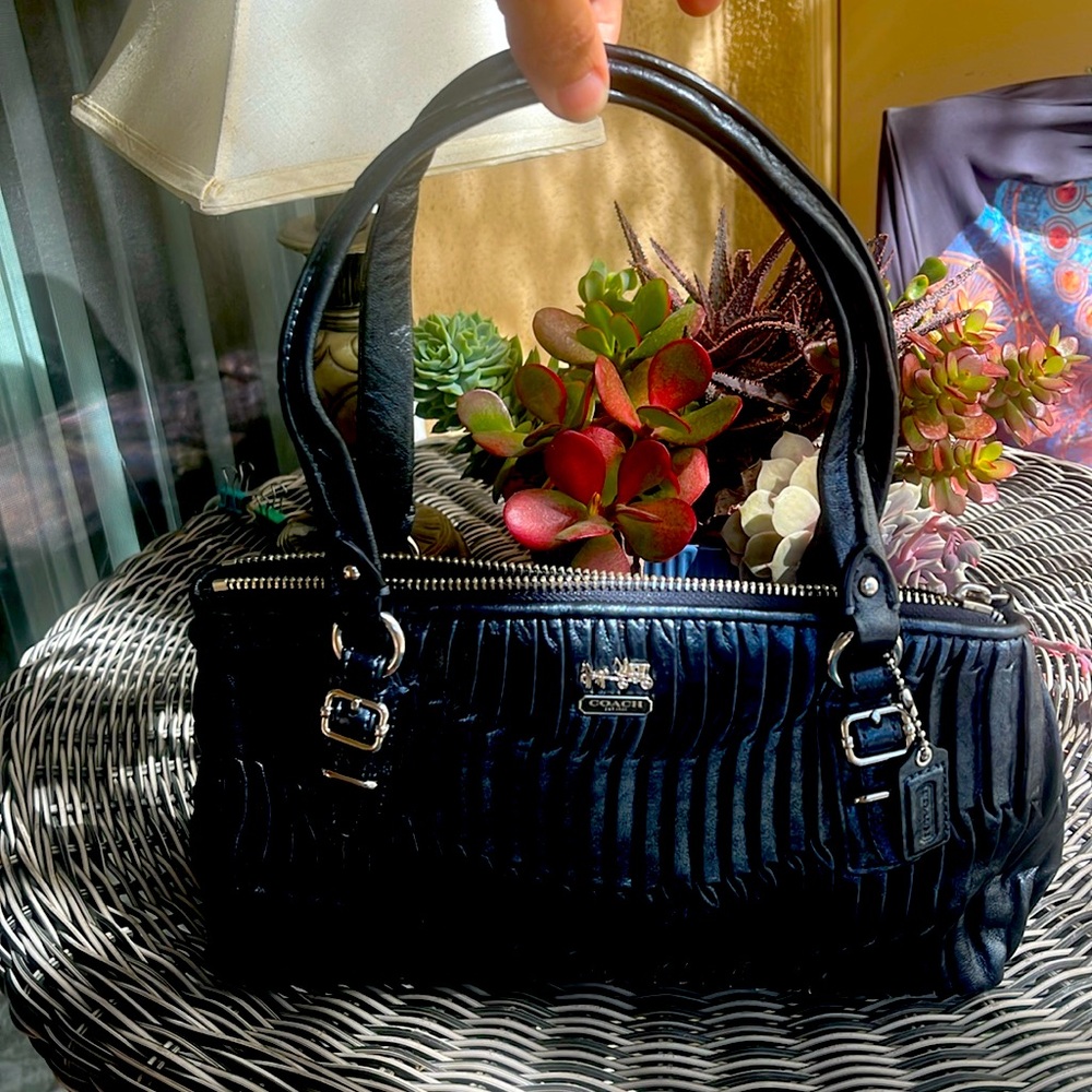 COACH-like small handbag PEARL BLACK